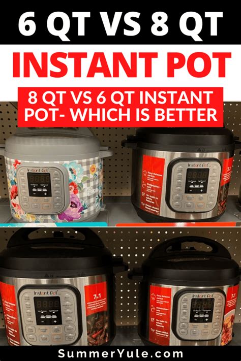 6 Qt vs 8 Qt Instant Pot (6 Quart vs 8 Quart Instant Pot)