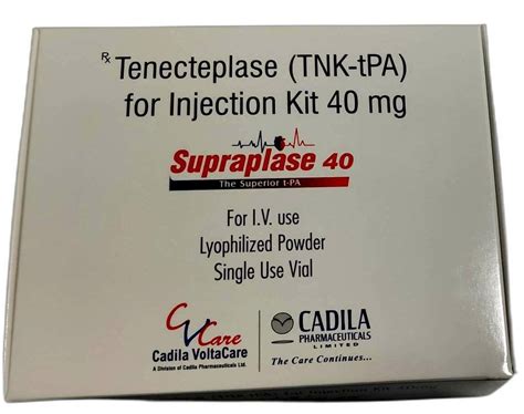 Tenecteplase 40mg Injection, For Hospital, Capacity: 1000 at Rs 23333/piece in Ahmedabad