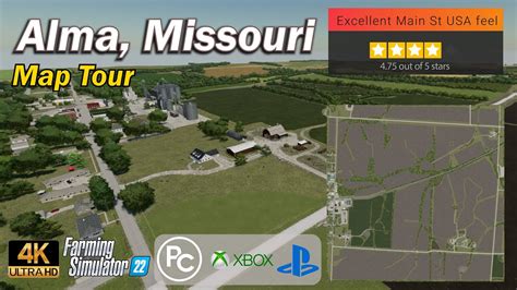 Alma Missouri US | Map Tour | Farming Simulator 22 - YouTube