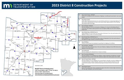 Minnesota Department of Transportation District 8 2023 Construction ...