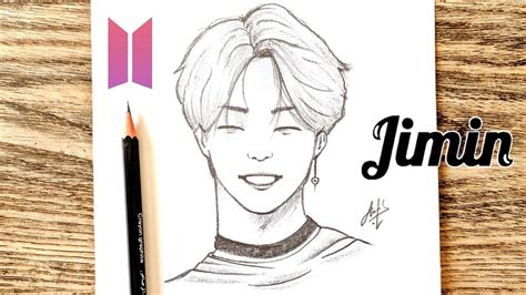 How to draw jimin step by step | Face Drawing | Bts Drawing | Comment ...