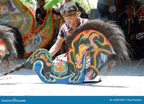 Jatilan/Jhatilan Dance is Traditional Dance from Yogyakarta. the Dancers Using Leathered Horse ...