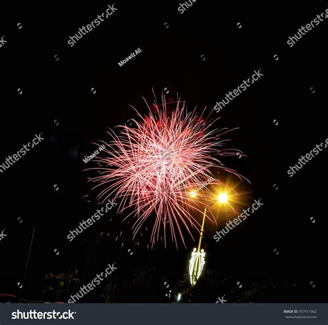 Saudi National Day Fireworks Stock Photo 767411962 | Shutterstock