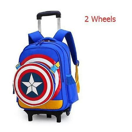 Ziranyu School Trolley Backpack For Boys Wheeled School Bag For Kids ...