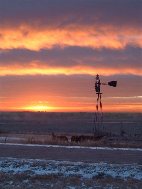 Sunrise in western Kansas | Old windmills, Farm windmill, Windmill