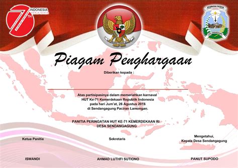 Desain Piagam Penghargaan - IMAGESEE