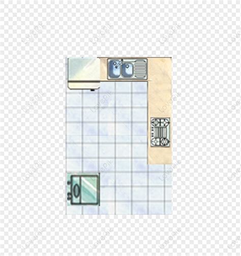 Kitchen Top View, Light Vector, Brown Light, Floor Plan Free PNG And Clipart Image For Free ...