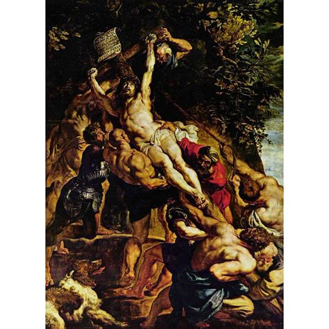 Laminated Poster Rubens, Peter Paul - Raising of the Cross, Triptych, middle panel Poster Print ...