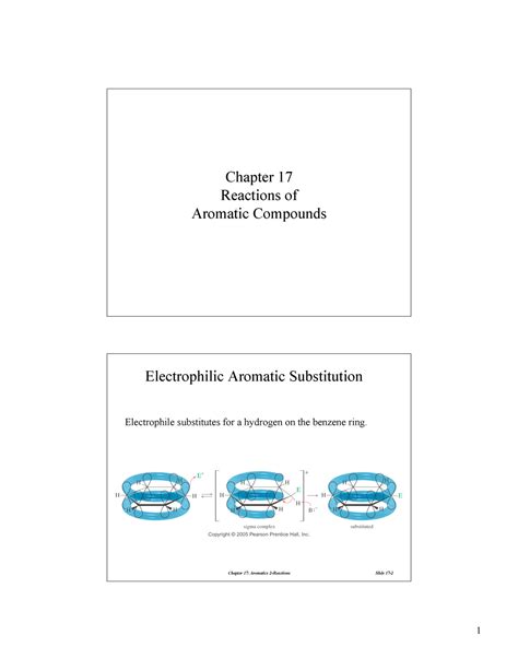 Chapter 17 Aromatic Reactions - Chapter 17 Reactions of Aromatic ...