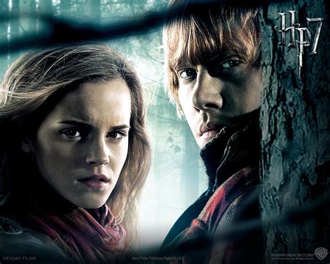 Official - Hermione and Ron - Harry Potter and the Deathly Hallows Movies Wallpaper (17409812 ...