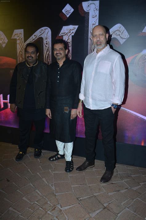 Shankar Mahadevan, Ehsaan Noorani, Loy Mendonsa at the Manikarnika music launch in Taj Lands End ...