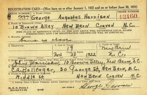 Military Monday: World War II Draft Registration Cards --John T. Harrison and George A. Harrison