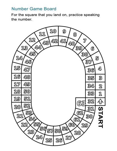 Numbers Board Game: Practice Counting in this Kids Worksheet - ALL ESL