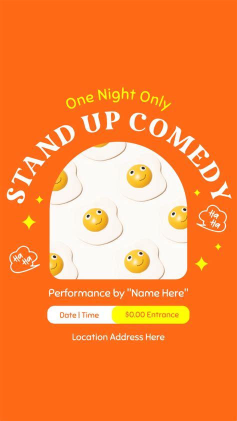 One Night Comedy Show Instagram story | BrandCrowd Instagram story Maker