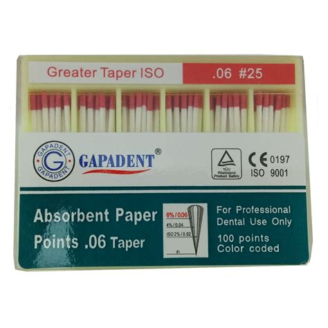 Paper Points .6 taper. Sizes 20-40 - BDSI | Dental Consumables ...