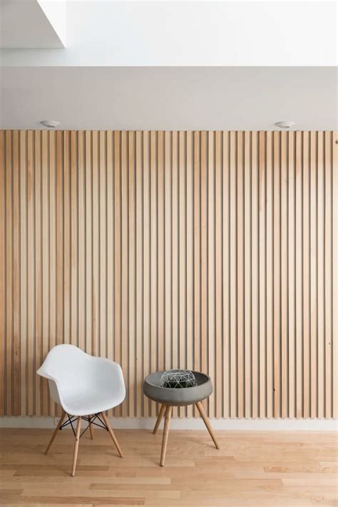 L'Abri · Slatted curved wall · Divisare | Wood slat wall, Curved walls, Plywood wall paneling