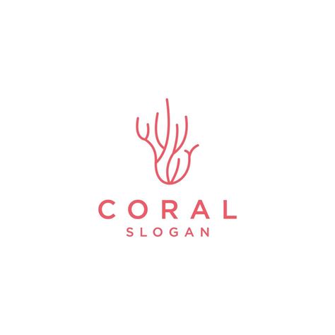 Coral logo design icon vector 20042927 Vector Art at Vecteezy