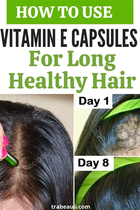 Benefits Of Vitamin E Capsules | How To Use For Skin and Hair | Trabeauli | Hair fall vitamins ...