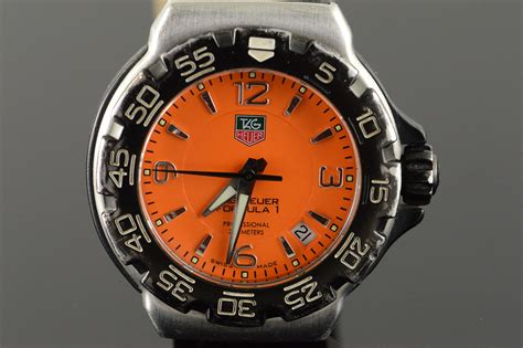 34mm Rare Orange TAG Heuer Formula 1 Quartz Professional 200m WAC1213 ...