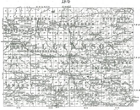 1876 Williamson County Map | Marion Illinois History Preservation