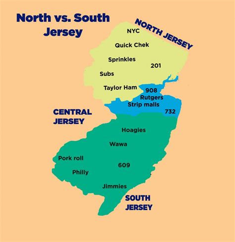 New Jersey County Map Of South Central