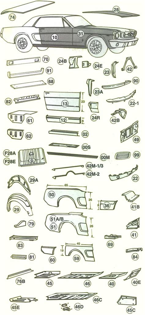 1966 Ford Mustang Body Parts