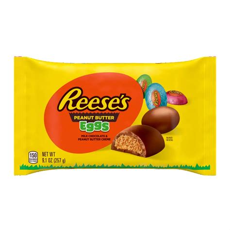 REESE'S Milk Chocolate Peanut Butter Eggs, 9.1 oz bag