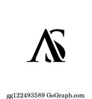 900+ Initial As Alphabet Logo Design Template Vector Clip Art | Royalty Free - GoGraph