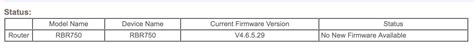 Firmware update RBR750 - NETGEAR Communities