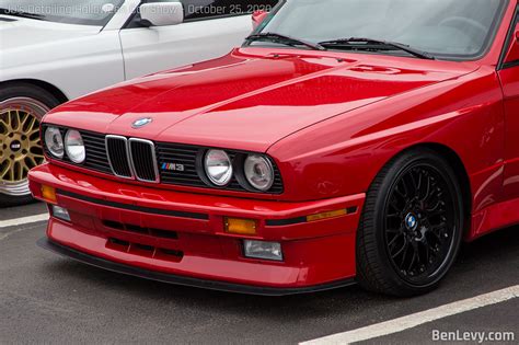 Front bumper of Red E30 BMW M3 - BenLevy.com