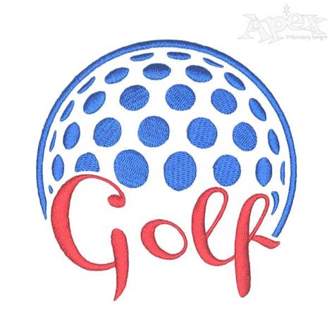 Golf Embroidery Design | Apex Monogram Designs & Fonts