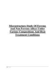 lab 2.pdf - Microstructure Study Of Ferrous And Non Ferrous Alloys ...