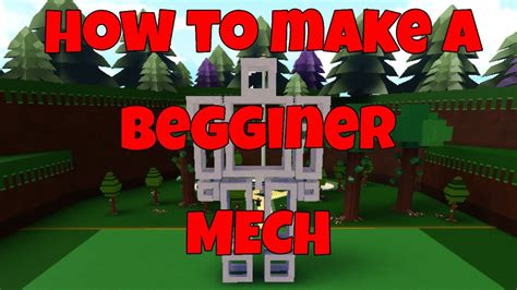 Roblox BABFT, How to build a begginer mech - YouTube