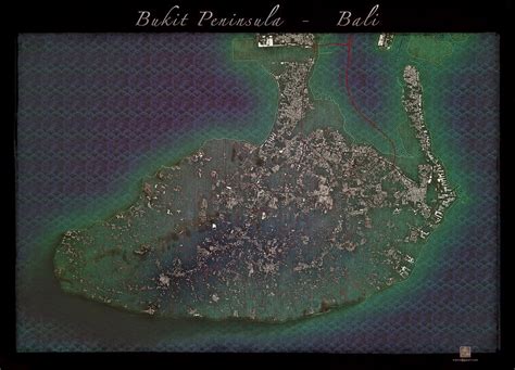 Bukit | A map of the Bukit Peninsula, Bali, Indonesia. 2021.… | Flickr