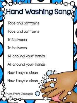 Hand Washing Routine, Book, Posters, & Song | Kindergarten songs, Classroom songs, School songs