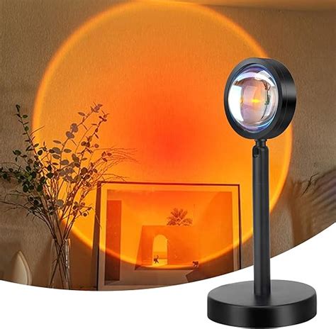 Sunset Lamp Projector, 180° Rotation Sunset Projector Lights, Romantic ...