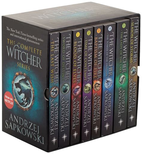 The Witcher 8 Books Boxed Set Collection by Andrzej Sapkowski ...