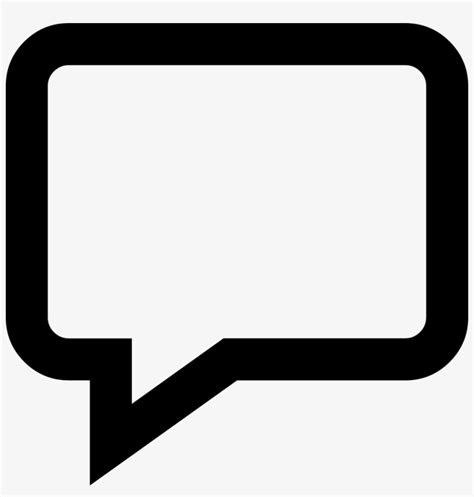 Speech-bubble - - Speech Bubble Icon Svg Transparent PNG - 980x980 ...