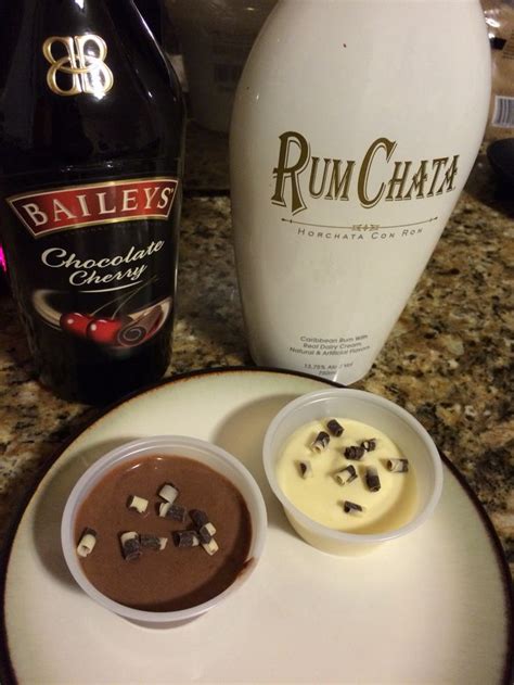 rumchata fireball pudding shots