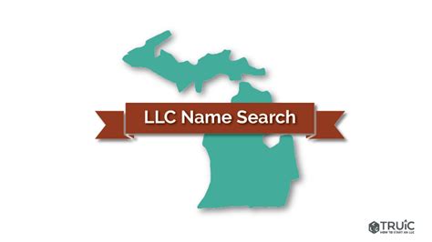 Michigan LLC Name Search - Check Name Availability | TRUiC