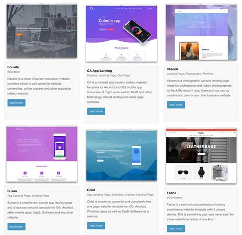 Top 33 Free One-Page Website Templates Using Bootstrap 2020 - Colorlib