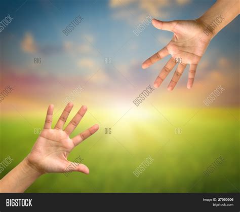 Hand Reaching Out Sky Image & Photo (Free Trial) | Bigstock