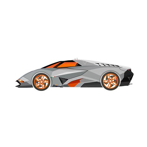 Cars Lamborghini Vector Art PNG, Lamborghini Car Vector Realistic Illustration, Illustration ...