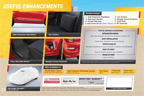 Toyota Glanza accessories revealed | Toyota Glanza accessories revealed