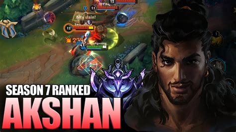 Akshan Wild Rift Gameplay | ANNOYING Mid Laner | Season 7 Ranked # ...