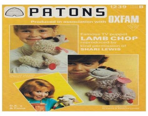 CUTE Vintage Lamb Chop Puppet Knitting and Crochet Pattern PDF - Etsy ...