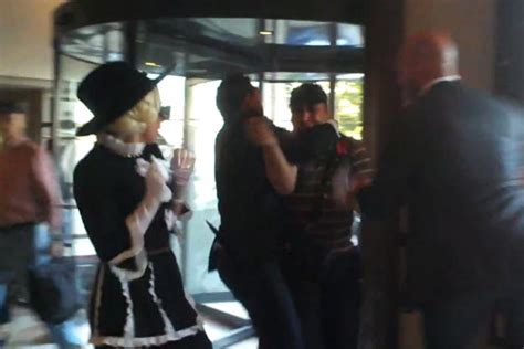 Lady Gaga’s Bodyguard Takes Out Fan in Romania