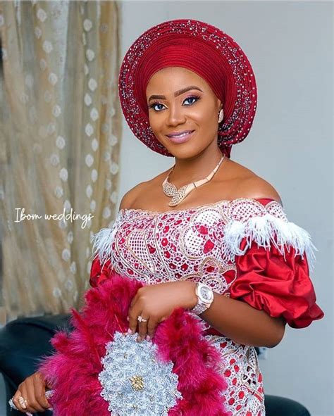 Five Florid Akwa Ibom Attires In 2019 -Akwa Ibom Attires | Nigerian wedding dresses traditional ...