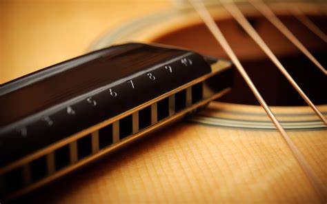 Guitar Strings Acoustic Harmonica Music wallpaper | 2560x1600 | #28707