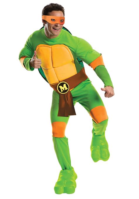 Deluxe TMNT Michelangelo Costume for Men